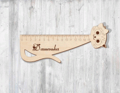 Laser Cut Ruler Cat Free CDR Vectors File
