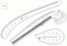 Laser Cut Scale Vector, Measure Ruler CDR File