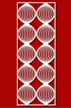 Laser Cut Shading Screen Panel DXF File