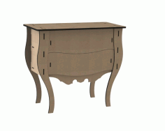 Laser Cut Side Table Plan Free CDR File