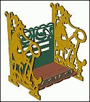 Laser Cut Stylish Wooden Chair Free DXF File