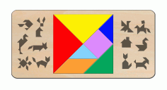Laser Cut Tangram Board Free Vector CDR File