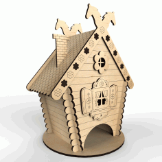 Laser Cut Tea House Hut Free CDR Vectors File