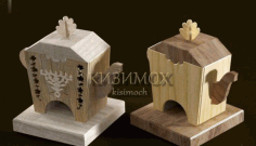 Laser Cut Tea House Template Free CDR Vectors File