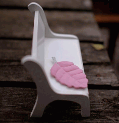 Laser Cut Toy Beautiful Doll Bench CDR File