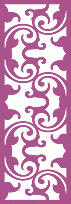 Laser Cut Vector Panel Seamless 166 CDR File