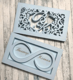 Laser Cut Wedding Box for Engagement Rings CDR File