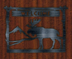Laser Cut Welcome Sign Free CDR File