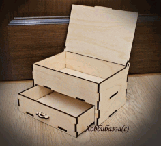 Laser Cut Women jewelry Box DXF File