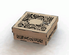 Laser Cut Wood Box Template Free Free DXF Vectors File