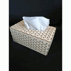 Laser Cut Wood Tissue Box Template DXF File