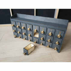 Laser Cut Wooden Calendar Box CDR Vectors File