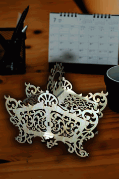 Laser Cut Wooden Candy Dish Decorative Candy Bowl Basket 6mm Vector File