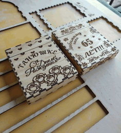 Laser Cut Wooden Cigarette Case CDR Vector File