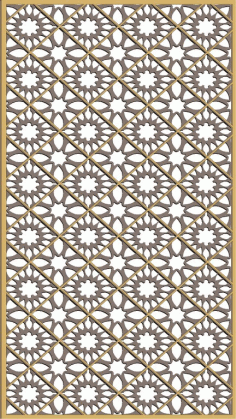 Laser Cut Wooden Mural Separator Template CDR Vectors File