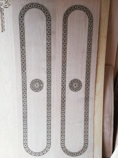 Laser Cut Wooden Panel Design, Furniture Panel Design Vector File