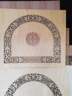 Laser Cut Wooden Pattern Design Vector File