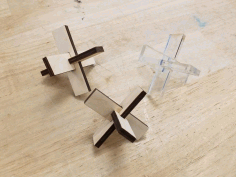 Laser Cut Wooden Puzzle DXF File
