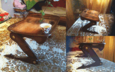 Laser Cut Wooden Table Template CDR Vectors File