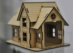 Laser Cut Wooden Toy House Template Free Download DXF File