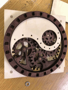 Laser Cut Ying Yang Box DXF File