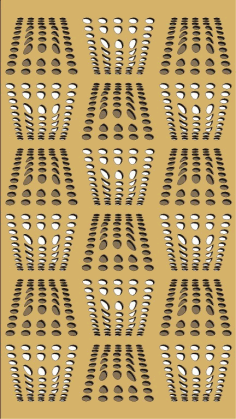 Laser Cutting Geometric Style Wooden Door Panel CDR Vectors File