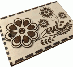 Laser Engraving Design Gift Card Template for CND SVG File