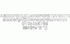 Laser font Free DXF Vectors File