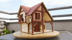Laser House Puzzle File Free CDR Vectors File