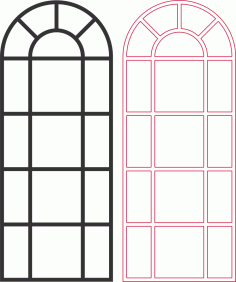Lasercut Files Arched Window Separator Free DXF Vectors File