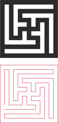 Lasercut Files Decorative lattice Separator Free DXF Vectors File