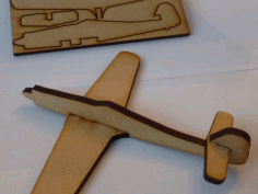 Lasercut FW190D Focke-Wulf Fighter Aircraft Free DXF Vectors File