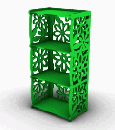 Layout Of Bookcase Shelf CDR File