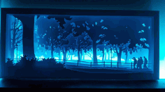 Led Night Light Box Free CDR Vectors File