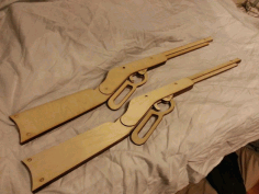 Lever Action Rubber Band Gun Laser Cut CDR File