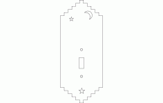Light Switch Plate Free DXF Vectors File