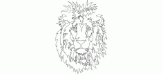 Lion Face Free Dxf File DXF Vectors File