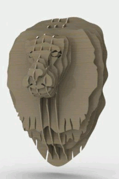 Lion Head Free Dxf File DXF Vectors File