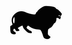 Lion Silhouette Free Dxf File DXF Vectors File