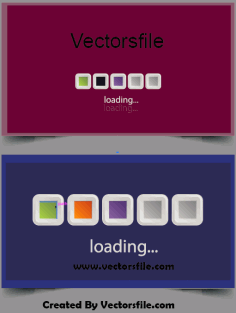 Loading Layout Visiting Card Design, Business Card Vector File