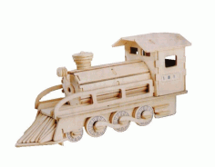 Locomotive MDF 3D Model Design CDR File
