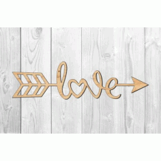 Love Arrow Wall Art Design Free Vector CDR File