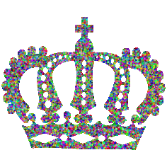 Low Poly Prismatic Royal Crown SVG File