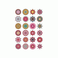 Mandala Decorative Elem 9 CDR File