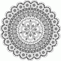 Mandala download Laser Engraving Machines DXF File