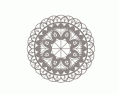 Mandala Floral Flower Ornament DXF File