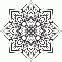 Mandala Indian Ornament CDR File