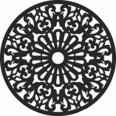 Mandala Round Pattern all Art DXF File