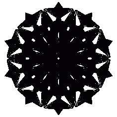 Mandala Snowflake Vector SVG File
