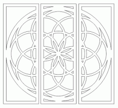Mandala Wall Art Design DXF File